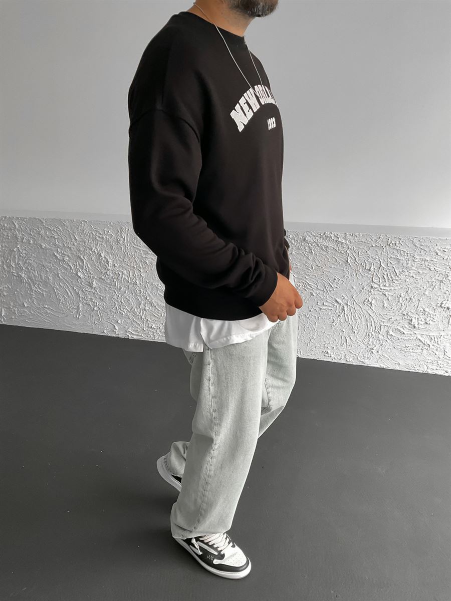 Siyah New Orleans Sweatshirt PM-015