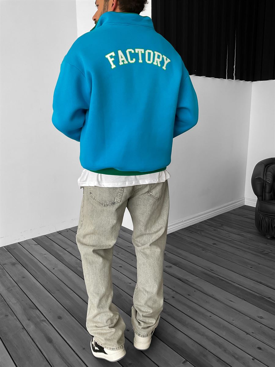 Mavi Factory Yarım Fermuarlı Sweat V-30-957