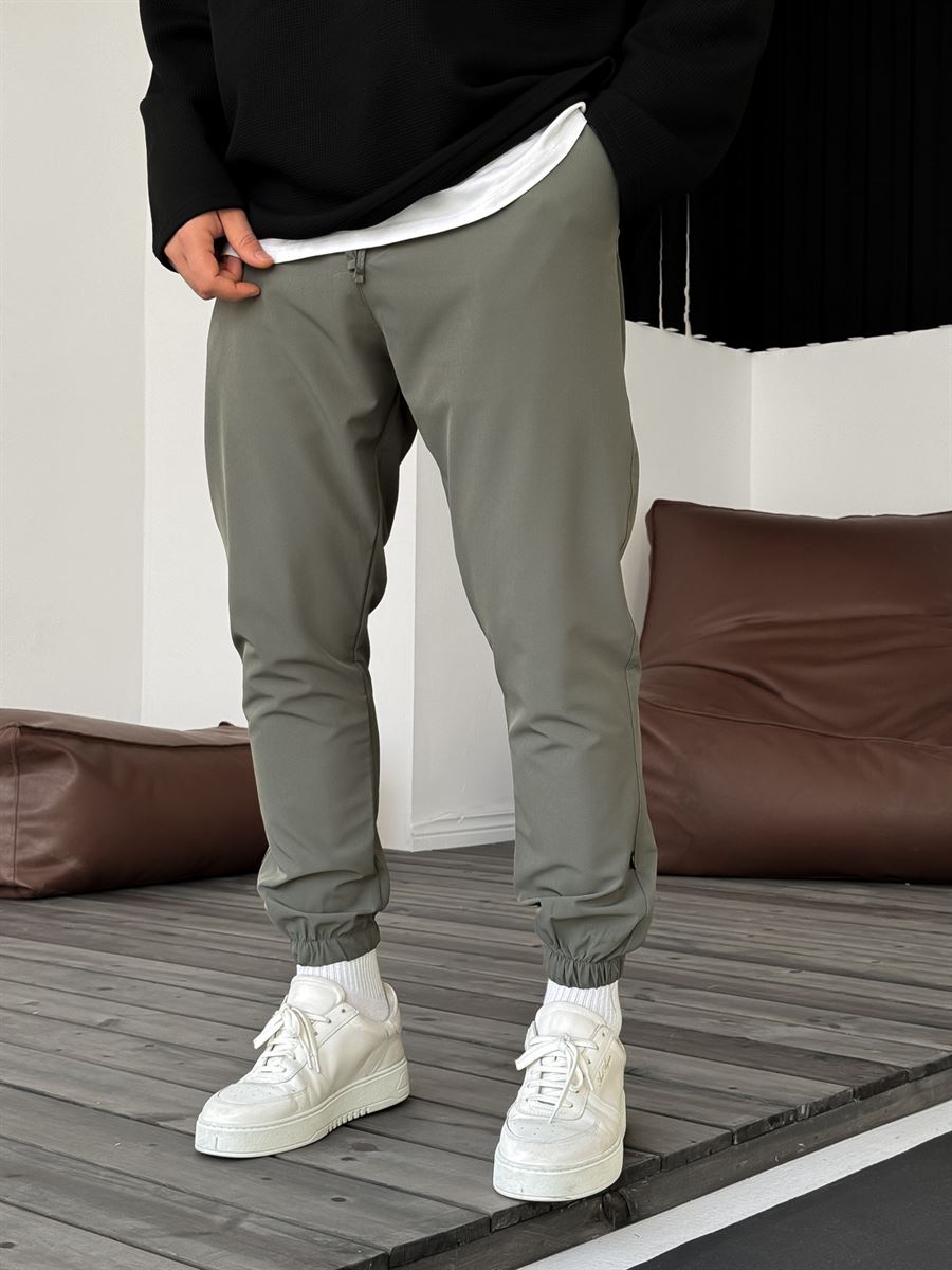 Haki Lastikli Basic Jogger B-3069/3029