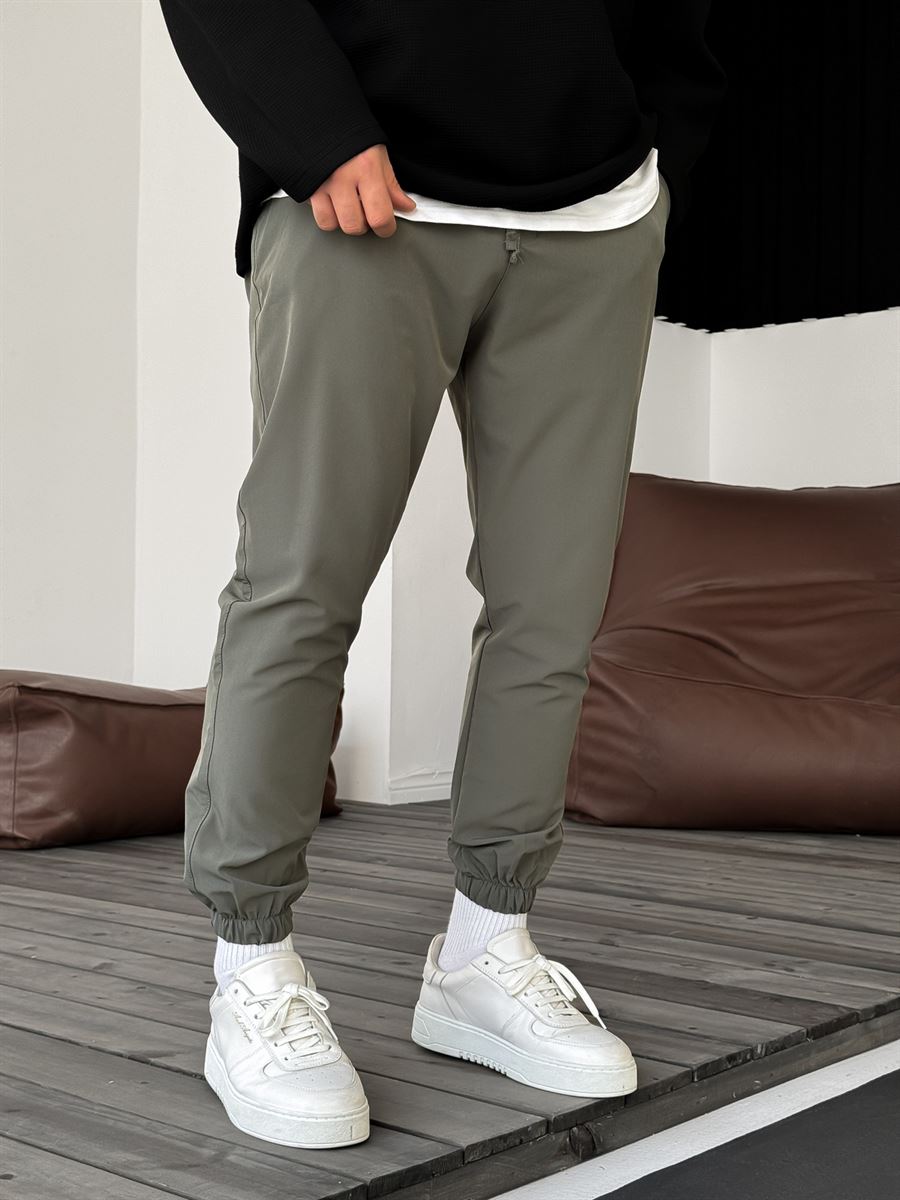 Haki Lastikli Basic Jogger B-3069/3029