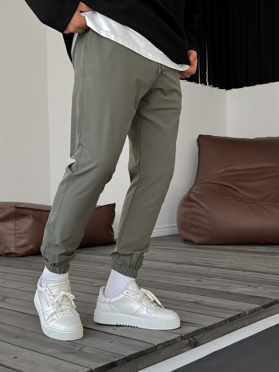 Haki Lastikli Basic Jogger B-3069/3029