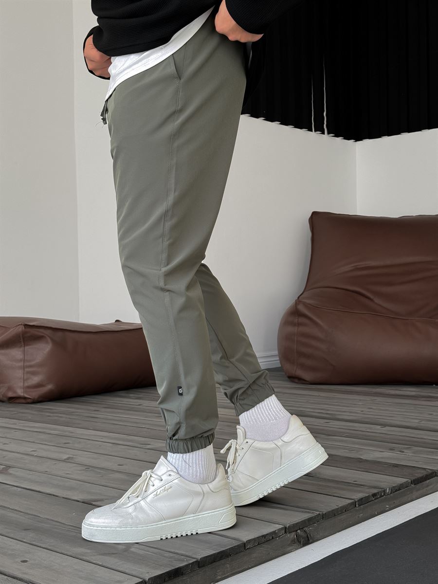 Haki Lastikli Basic Jogger B-3069/3029