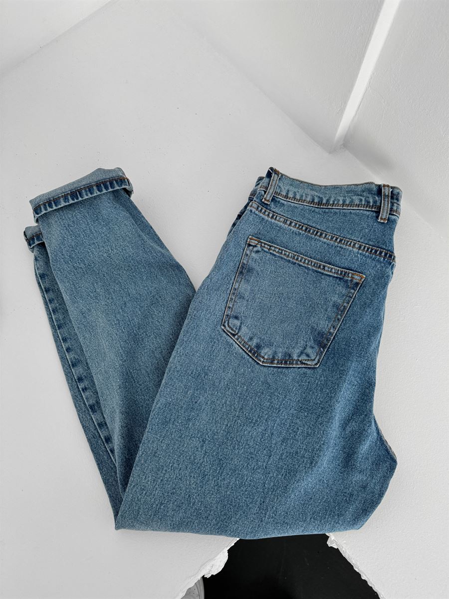 Mavi Dizi Yırtıklı Regular Fit Jean DF-2204