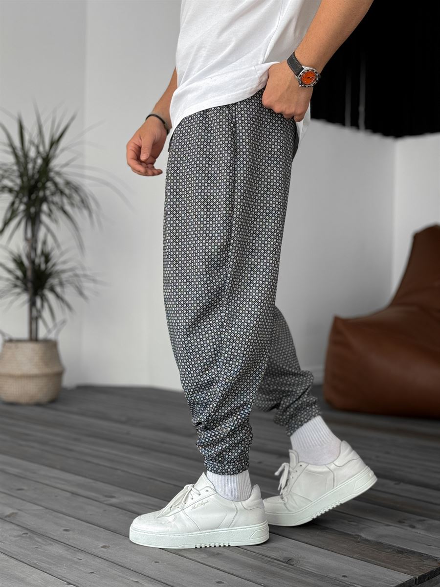 Siyah Nokta Desenli Jogger MX-8989-153