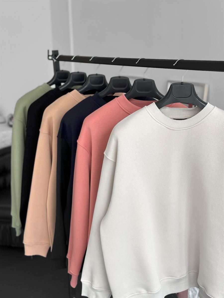 Yeşil Basic Sweatshirt BY-058