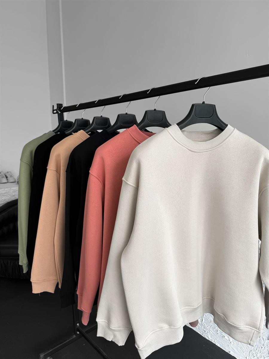 Açık Kahve Basic Sweatshirt BY-058