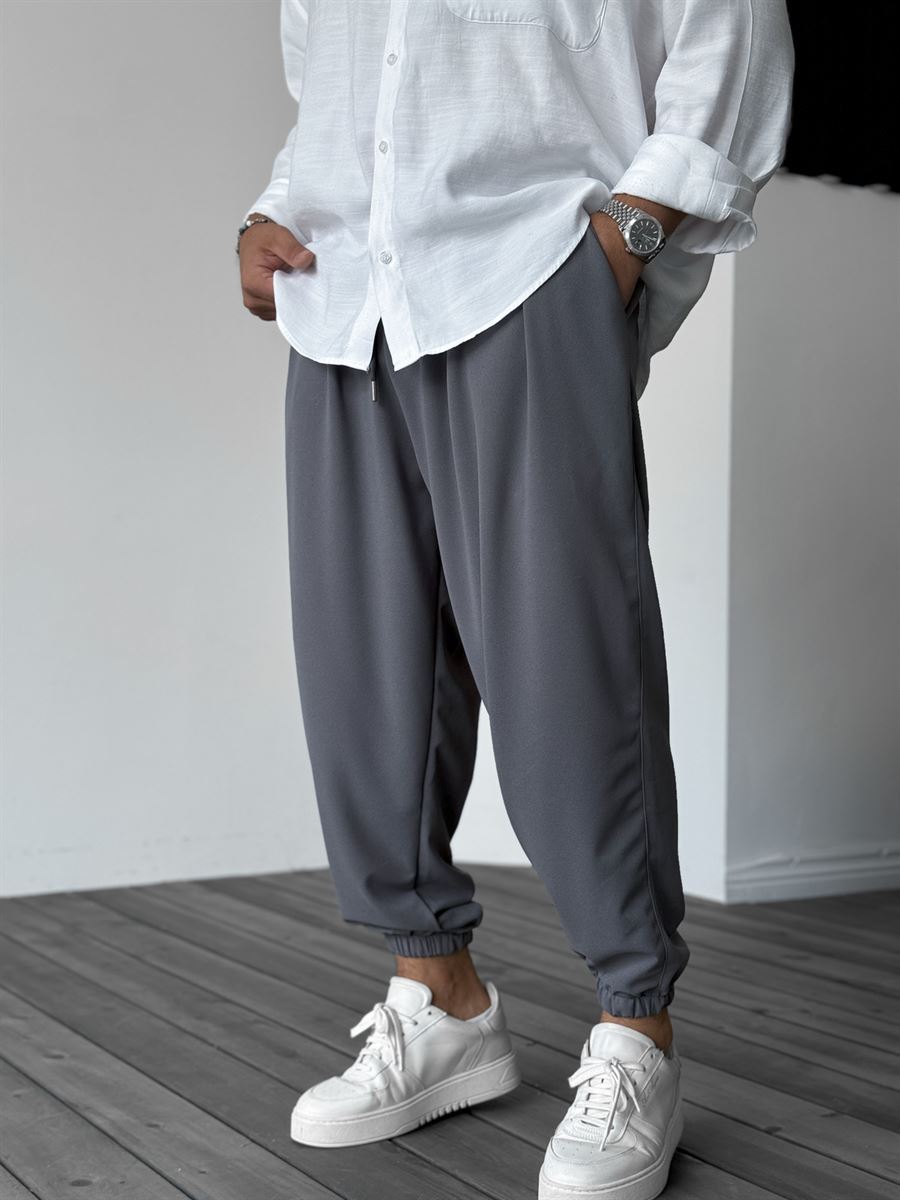 Füme Yarım Şalvar Basic Jogger DP-087