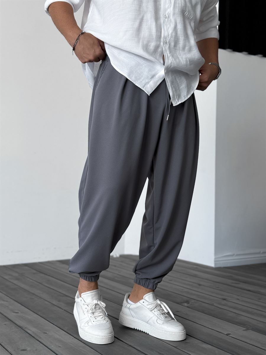 Füme Yarım Şalvar Basic Jogger DP-087