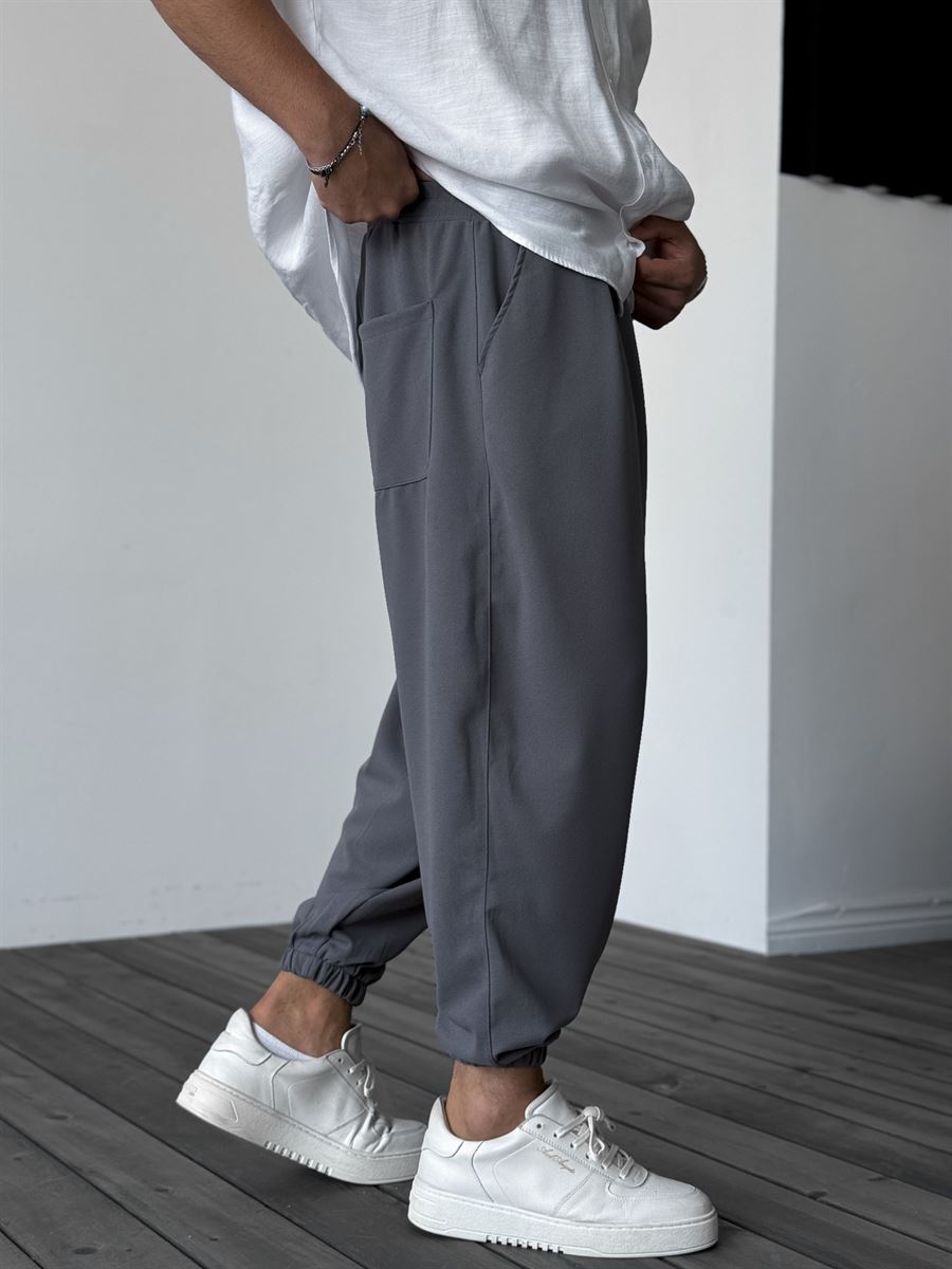 Füme Yarım Şalvar Basic Jogger DP-087