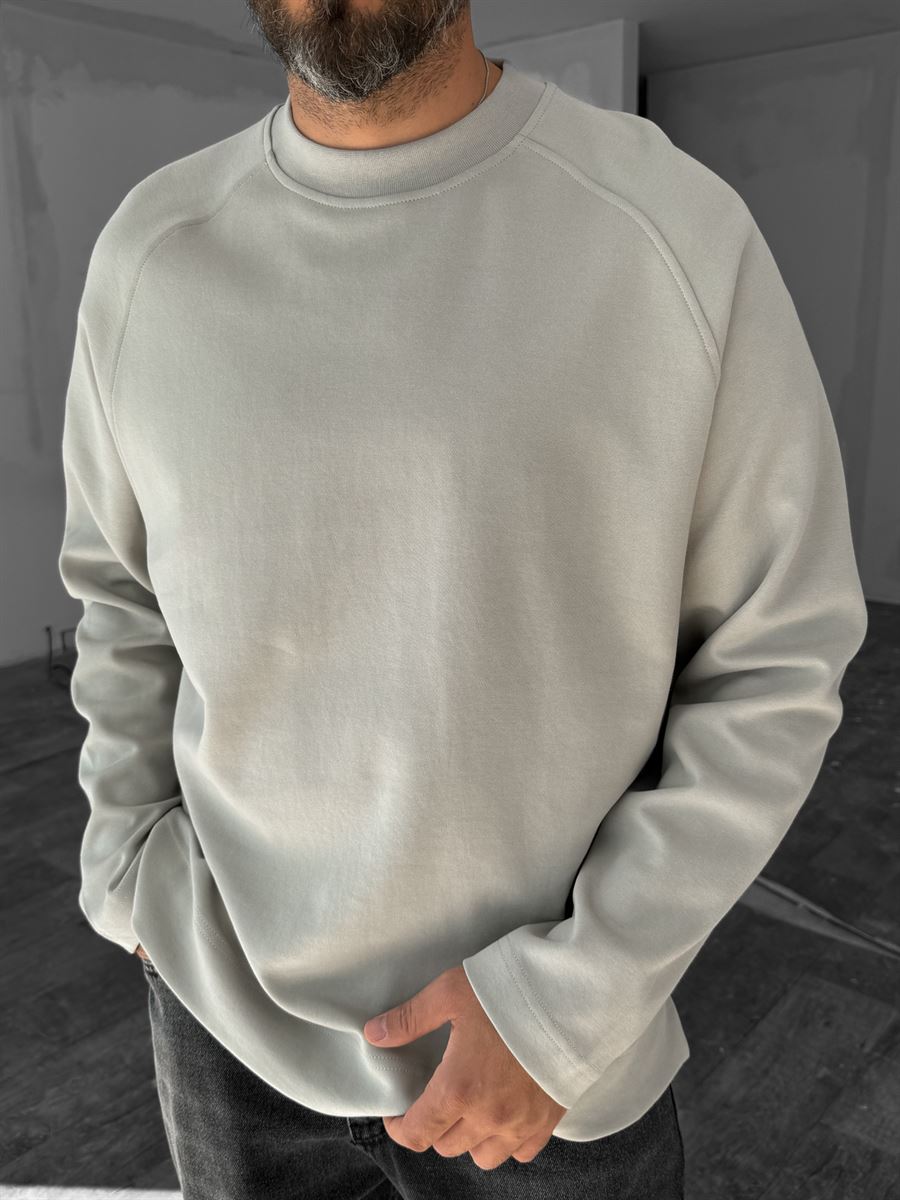 Taş Geniş Yaka İnce Sweatshirt KE-416