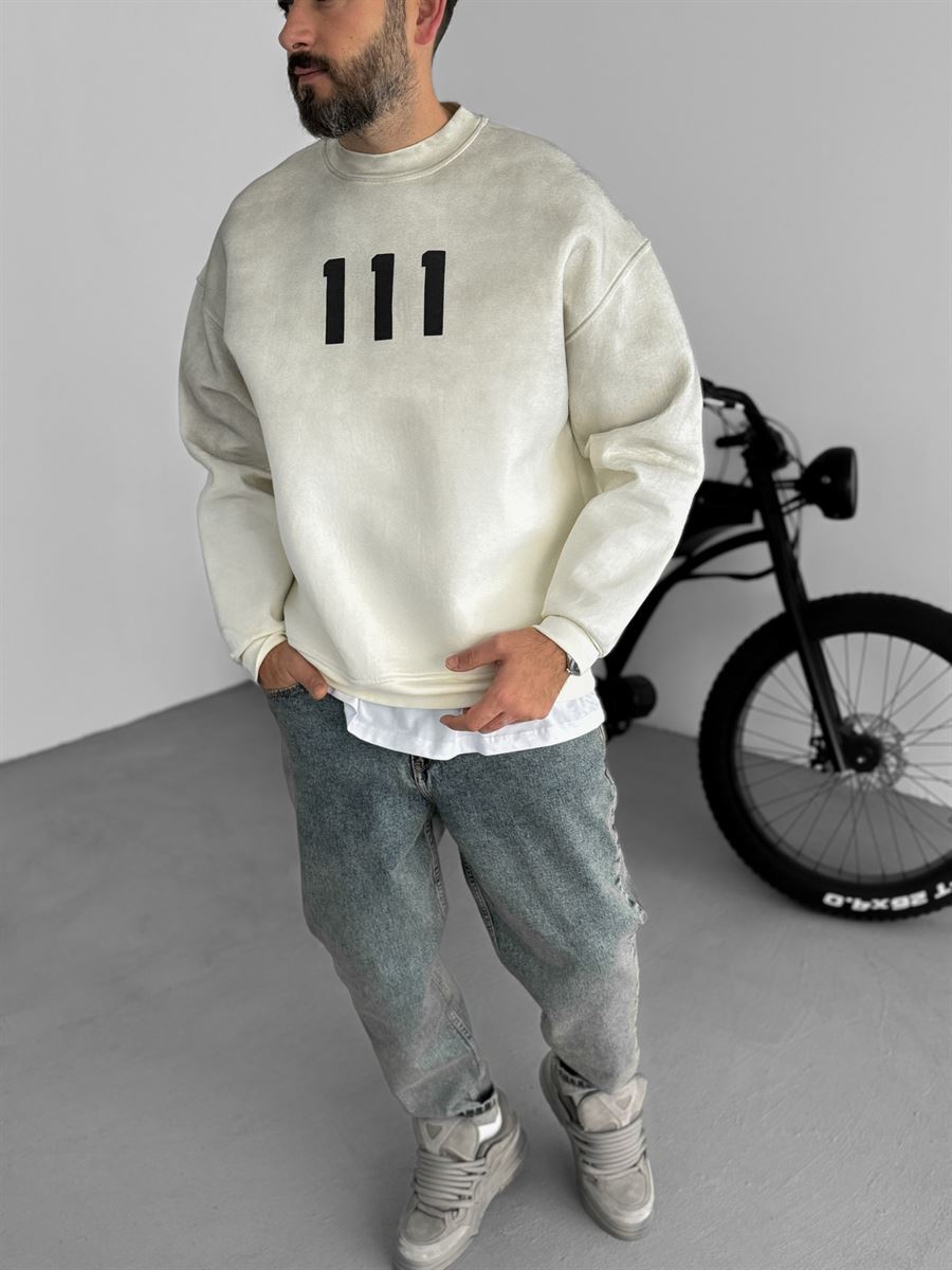 Taş 111 Kabartmalı Sweatshirt C-740