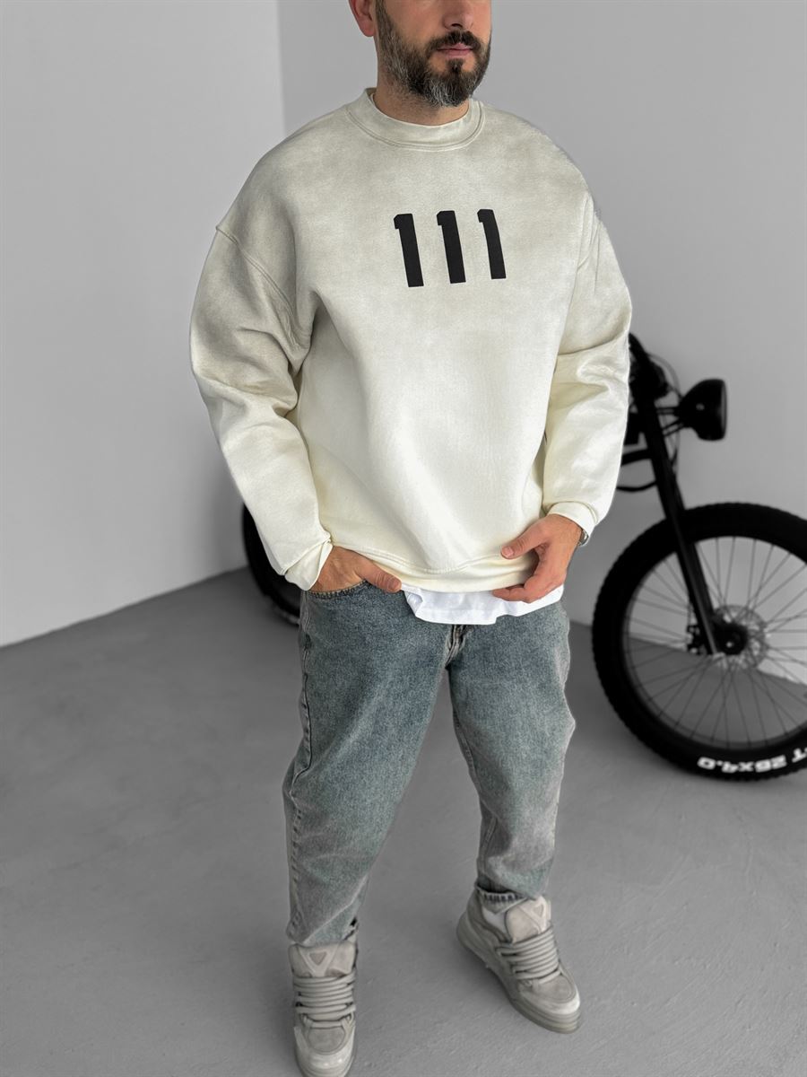 Taş 111 Kabartmalı Sweatshirt C-740