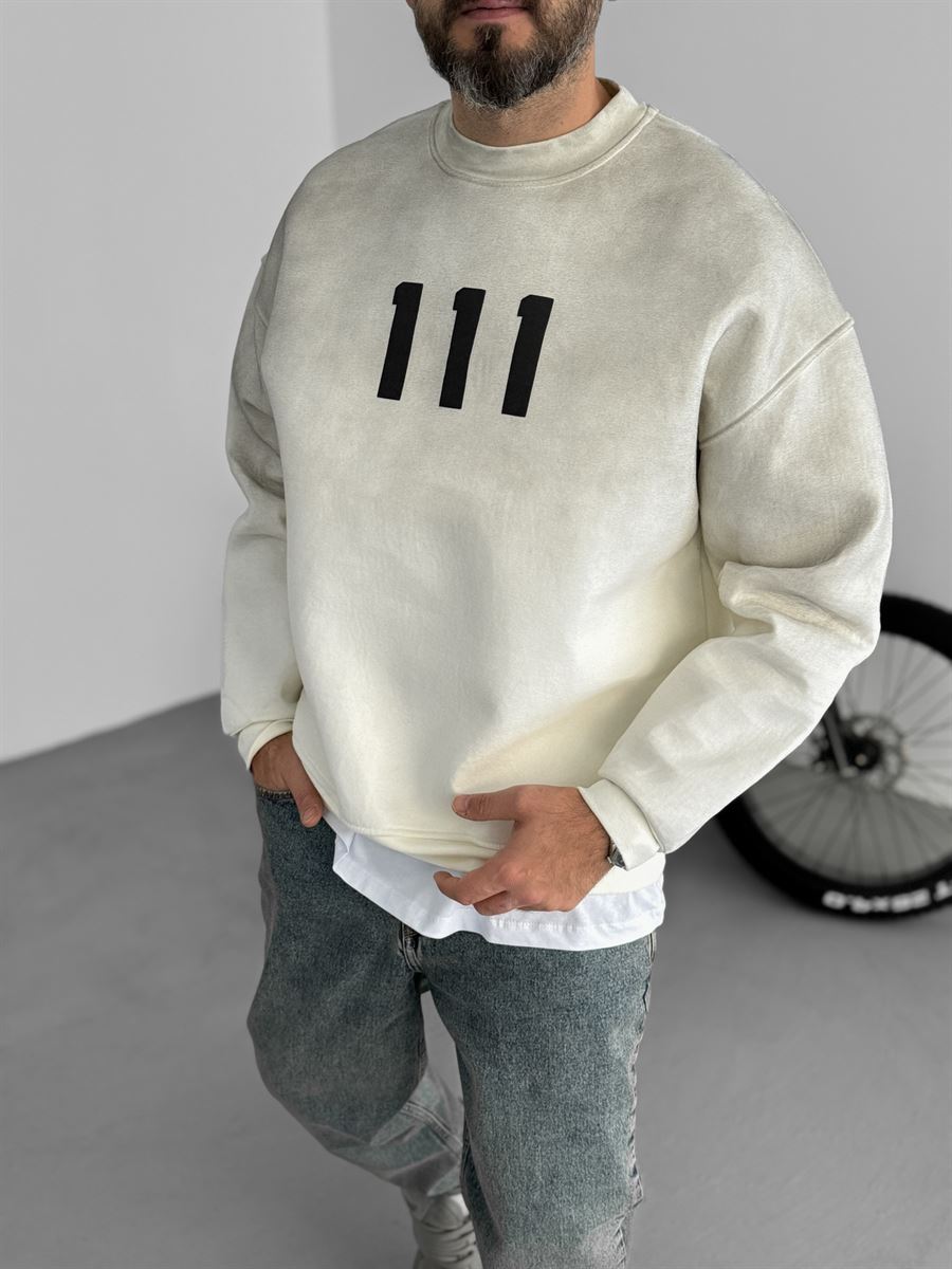 Taş 111 Kabartmalı Sweatshirt C-740