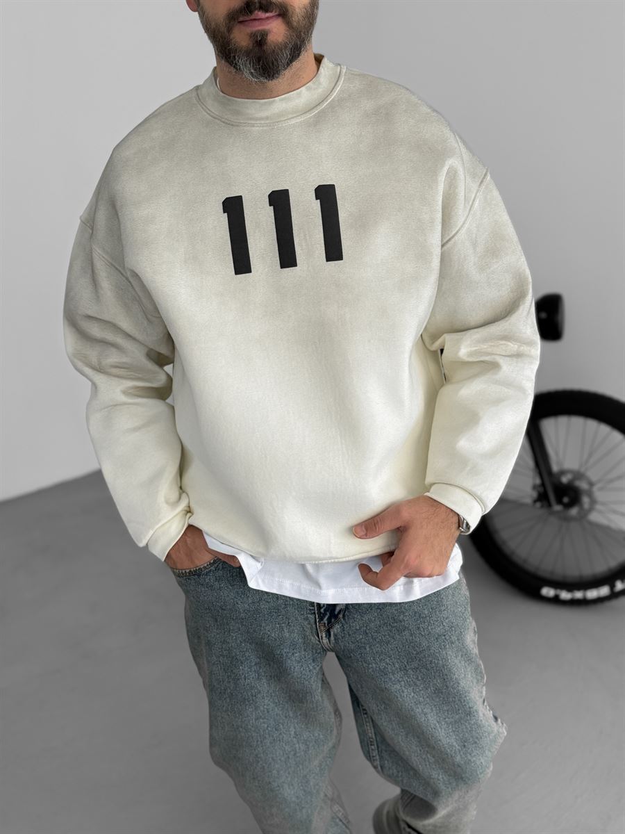 Taş 111 Kabartmalı Sweatshirt C-740