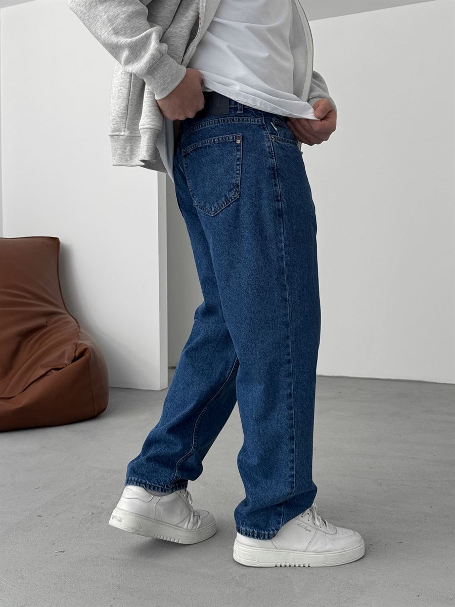 Koyu Mavi Basic Baggy Jean DP-98