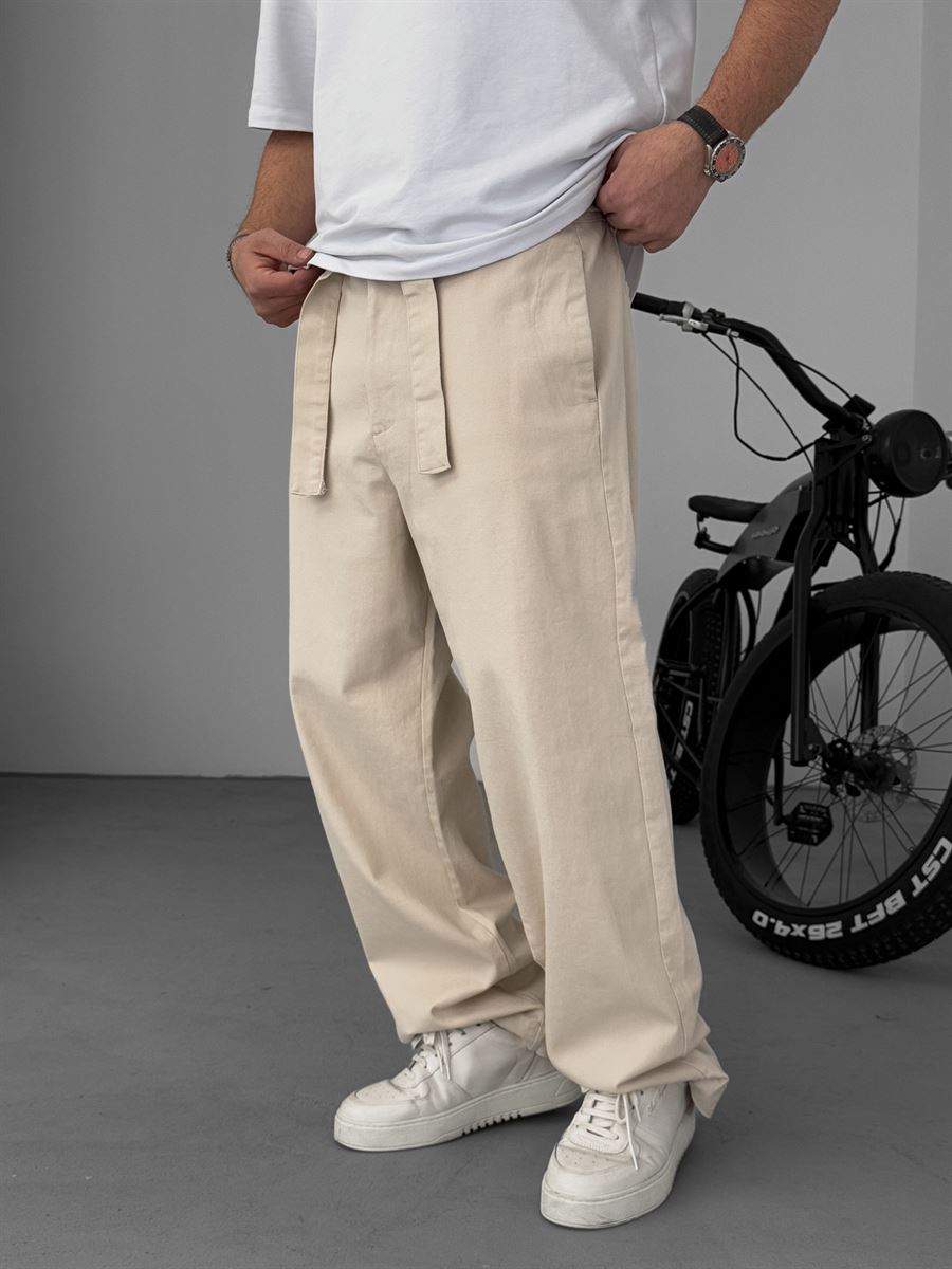 Taş Basic Kuşaklı Baggy Pantolon KE-1006/1010