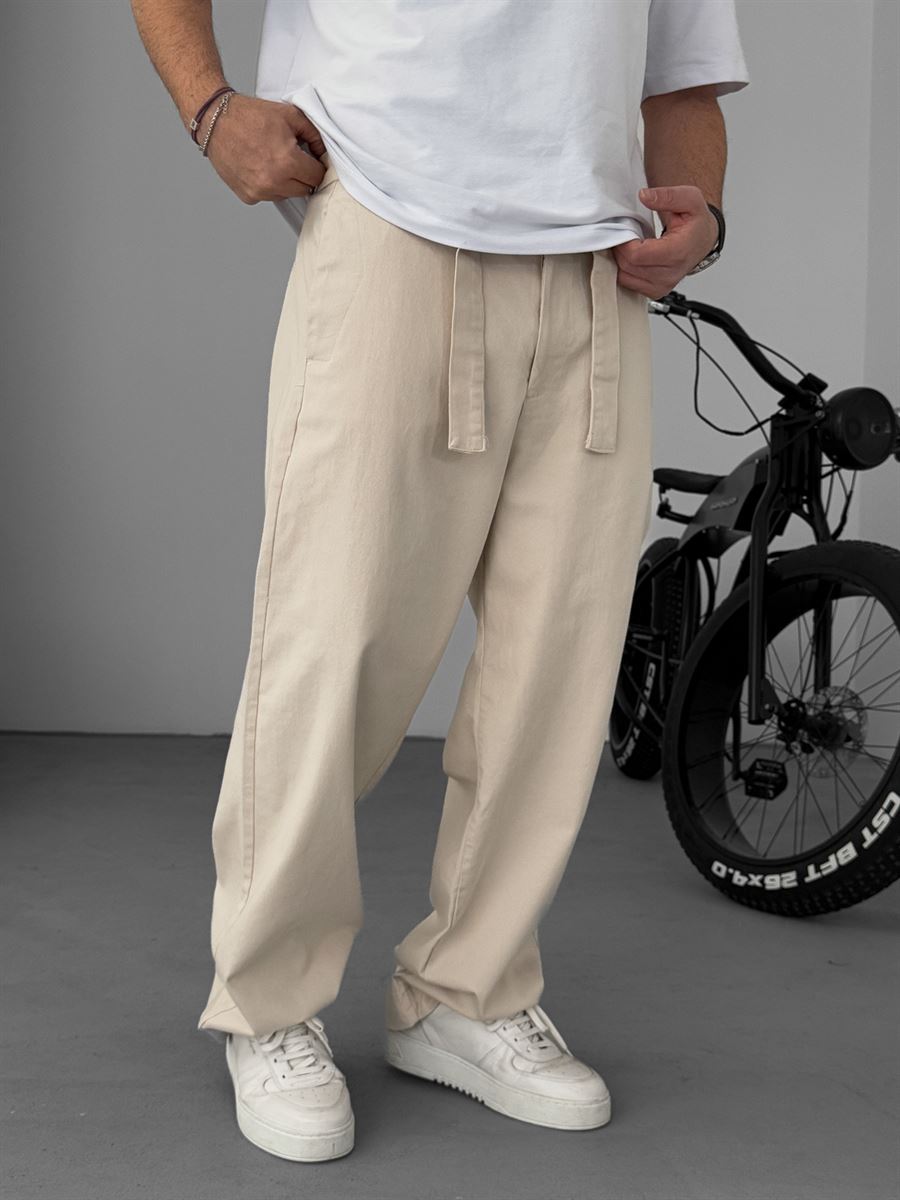 Taş Basic Kuşaklı Baggy Pantolon KE-1006/1010