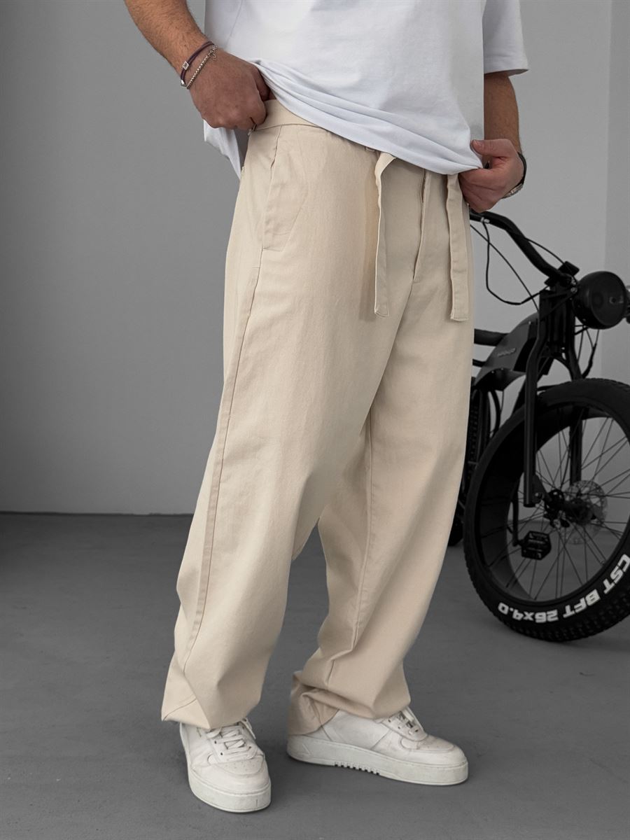 Taş Basic Kuşaklı Baggy Pantolon KE-1006/1010