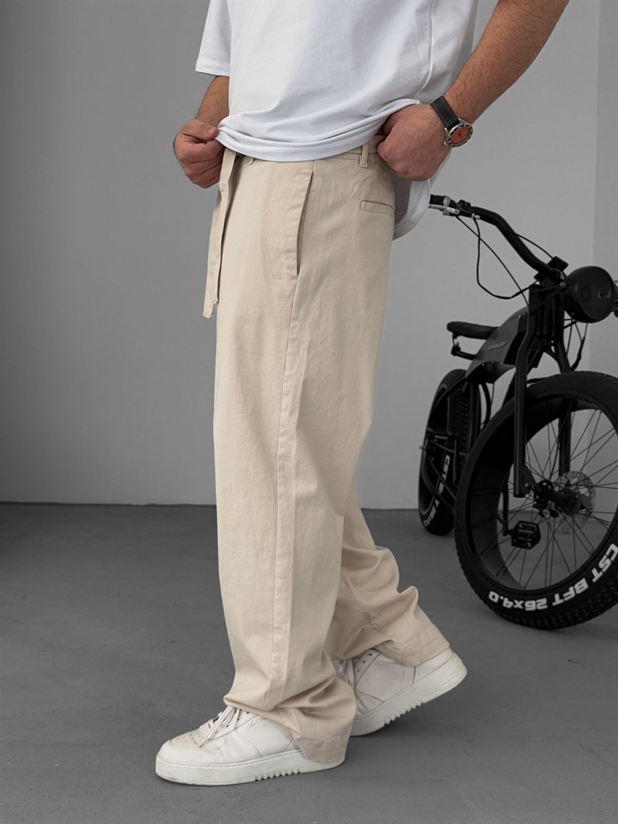 Taş Basic Kuşaklı Baggy Pantolon KE-1006/1010